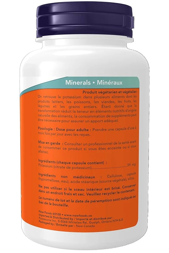 کپسول پتاسیم سیترات ۹۹ میلیگرم ناو ۱۸۰ عددی