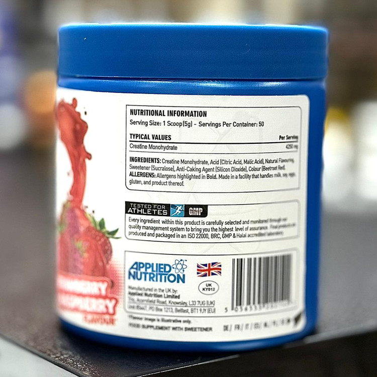 کراتین مونوهیدرات طعم دار اپلاید نوتریشن ۲۵۰ گرمی اورجینال